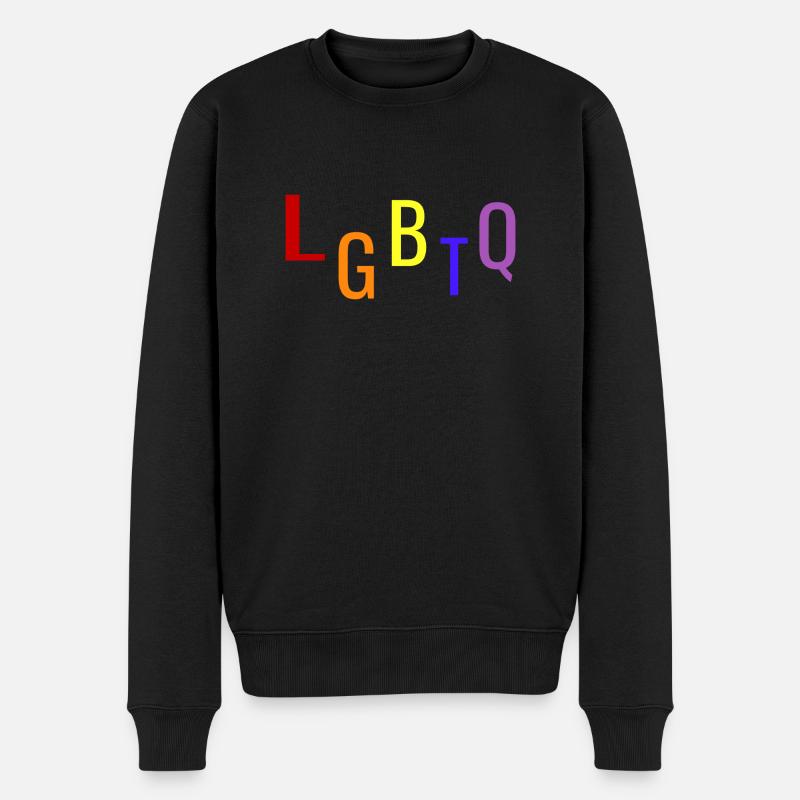 Les LGBTQ - Pull Premium bio Homme - noir