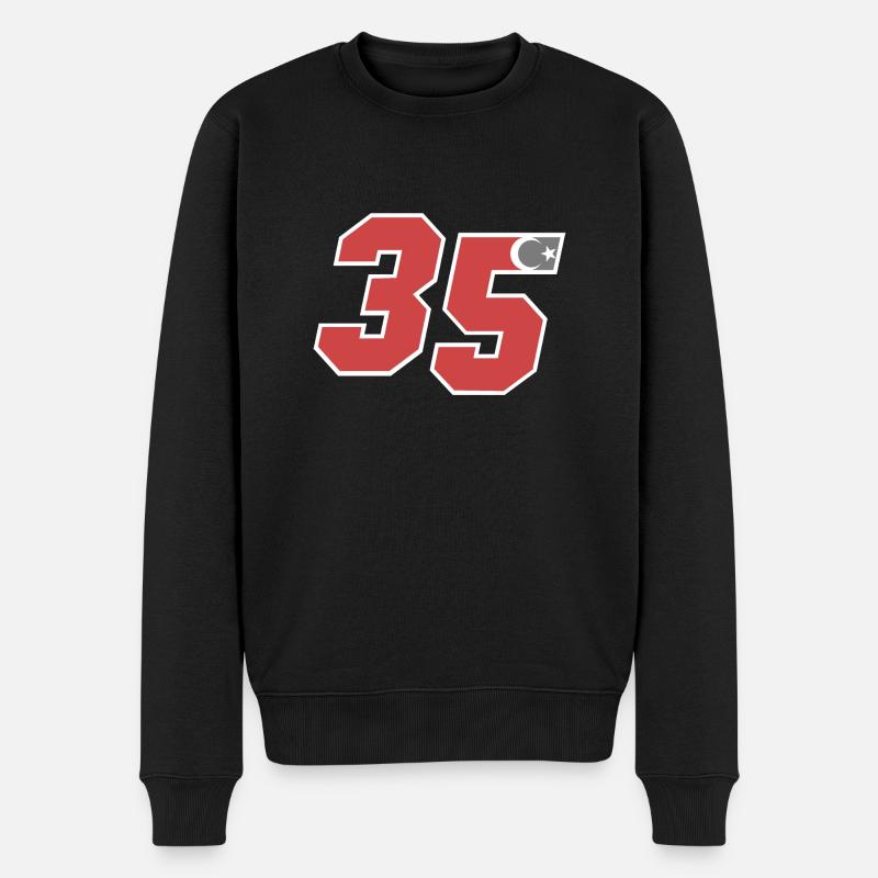 Izmir - Männer Premium Bio Pullover - Schwarz