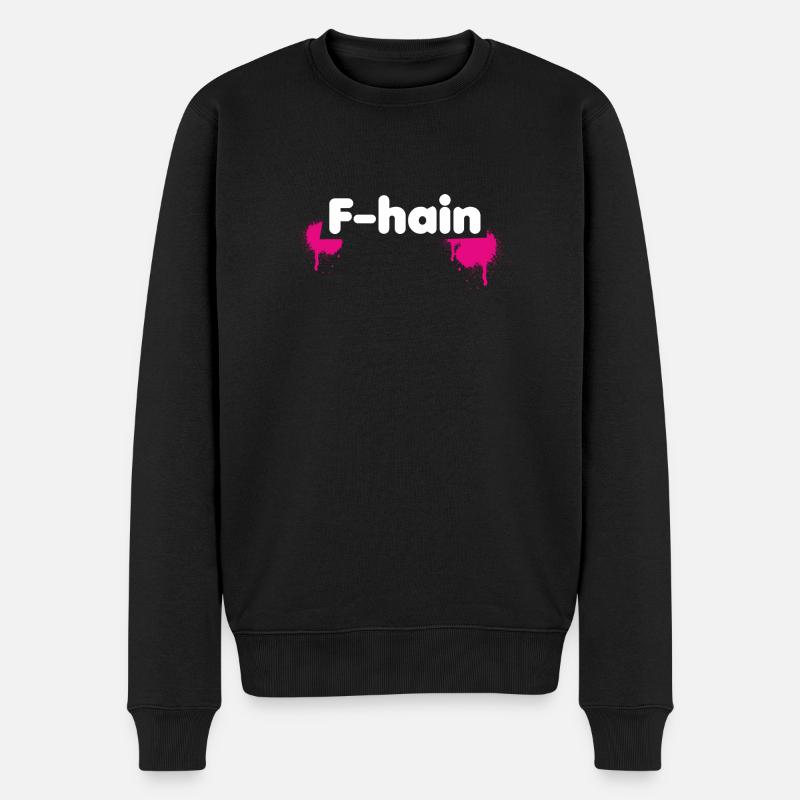 F-Hain Berlin - Pull Premium bio Homme - noir