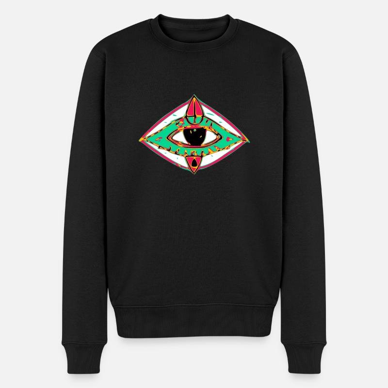 Le troisième oeil - Pull Premium bio Homme - noir