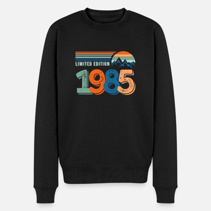 Limitierte Auflage 1985 - Männer Premium Bio Pullover - Schwarz