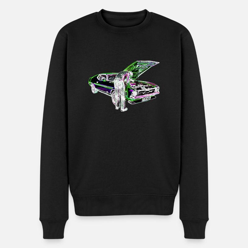 Schrauber Iinvert - Männer Premium Bio Pullover - Schwarz