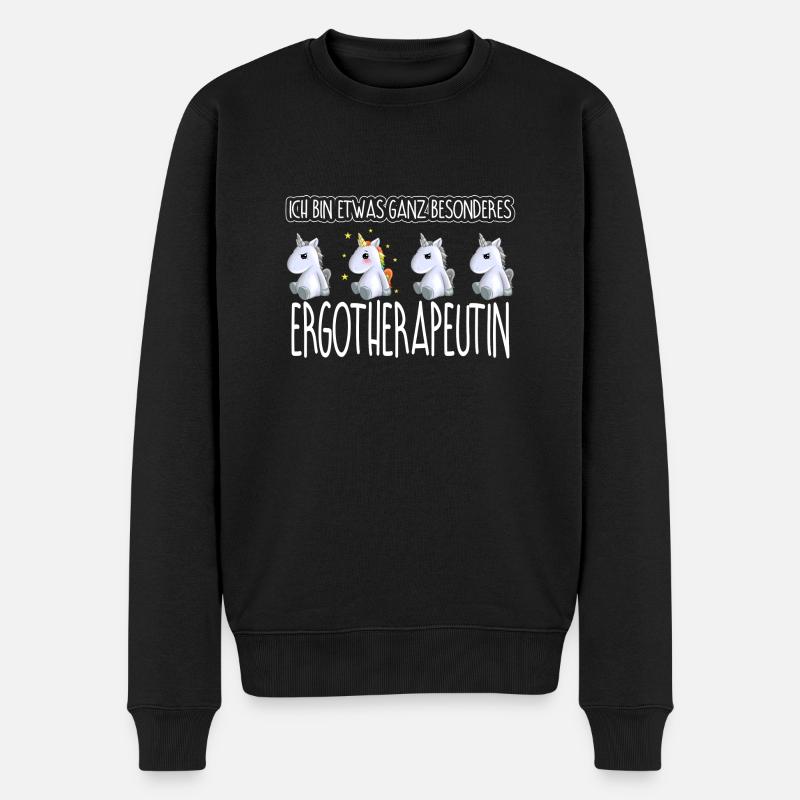 ERGOTHERAPEUTIN - Toll - Männer Premium Bio Pullover - Schwarz