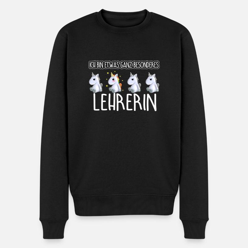 LEHRERIN - Toll - Männer Premium Bio Pullover - Schwarz