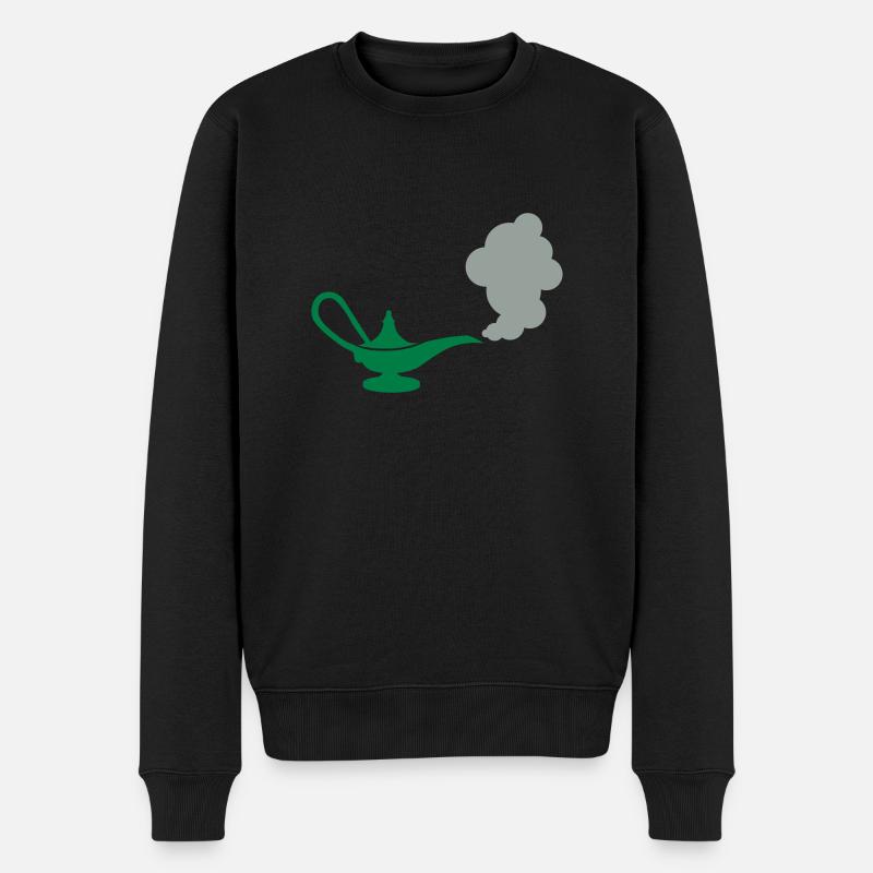 Magic lamp - Pull Premium bio Homme - noir