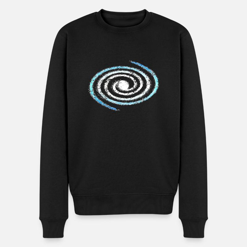 Spiral galaxy, universe, cosmos, milky way - Männer Premium Bio Pullover - Schwarz