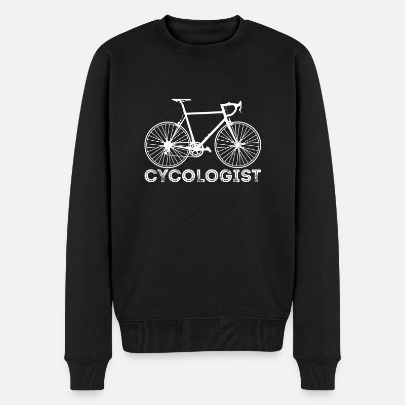 Cycologue Vélo de Route Vélo Idée De Chemise Cadeau - Pull Premium bio Homme - noir