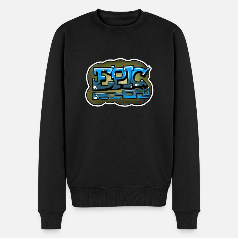Lettrage Graffiti Épique - Pull Premium bio Homme - noir