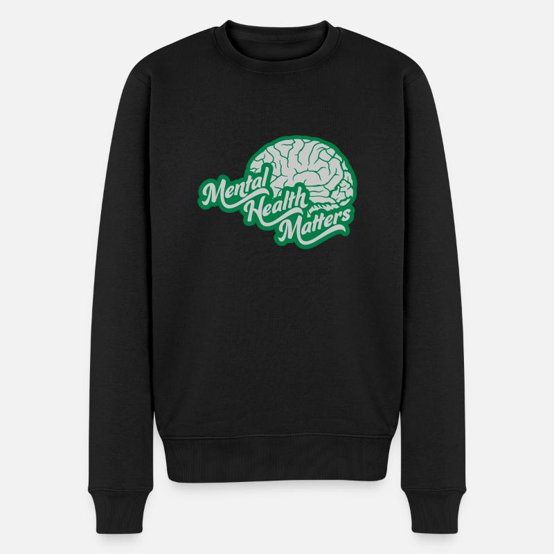 la santé mentale compte citation - Pull Premium bio Homme - noir