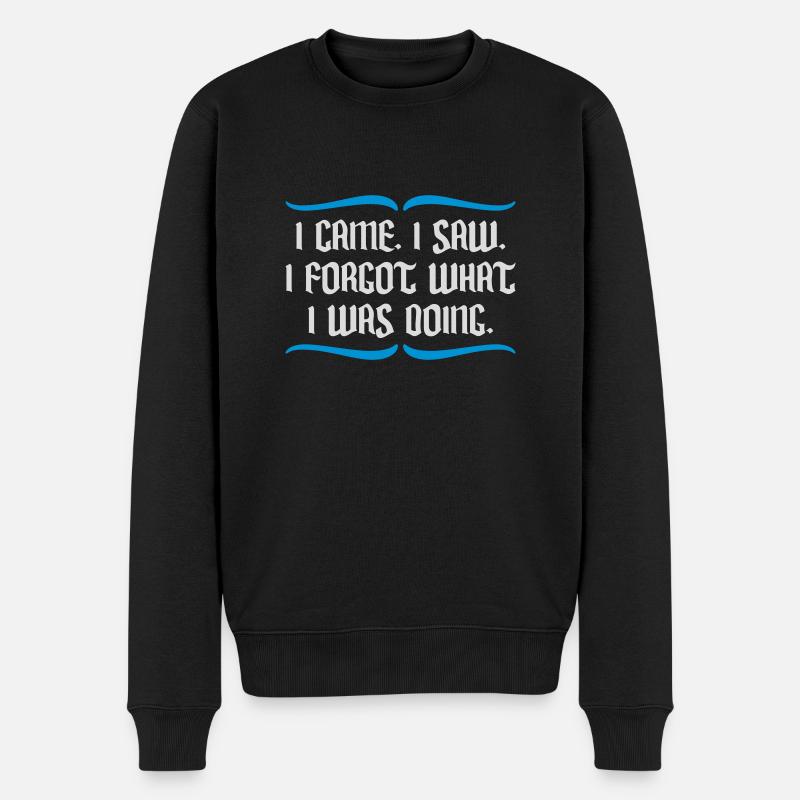 Je suis venu voir oublier - Pull Premium bio Homme - noir
