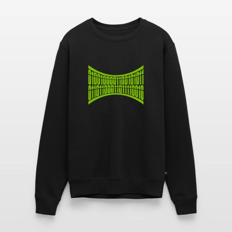 Binary Code Program Language Men's Premium Organic Jumper