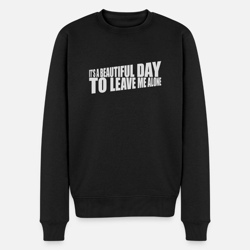Journée Laissez-moi tranquille - Pull Premium bio Homme - noir