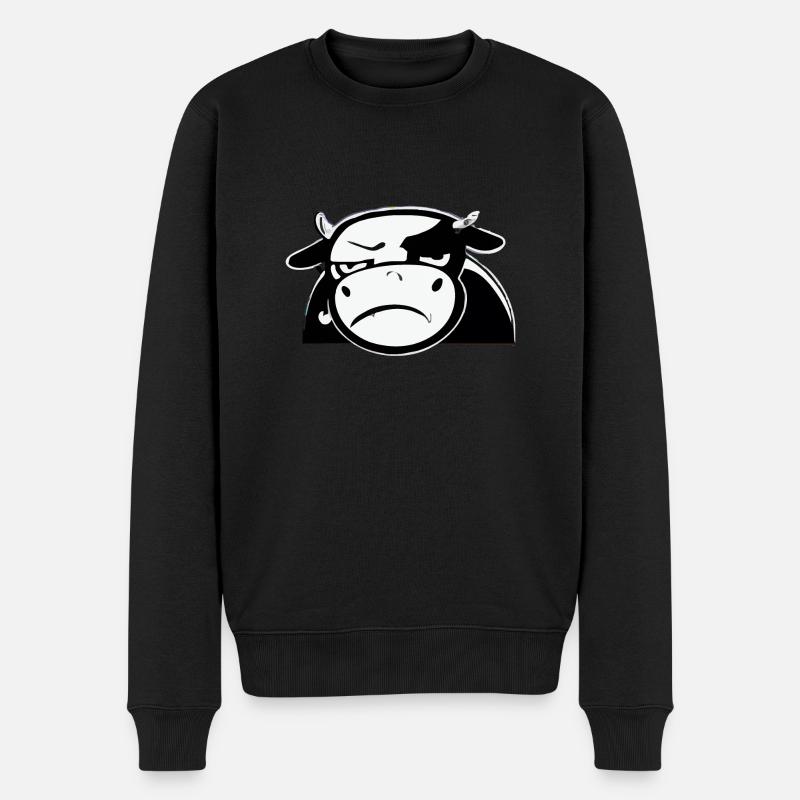 Douba la vache grognonne - Pull Premium bio Homme - noir