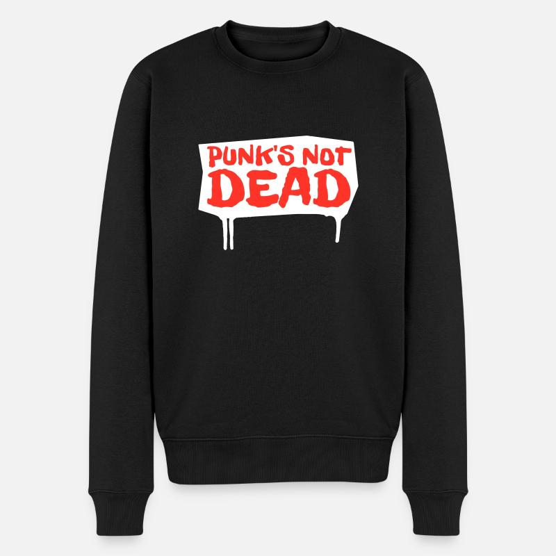 Les punks ne sont pas morts | édition rouge - Pull Premium bio Homme - noir