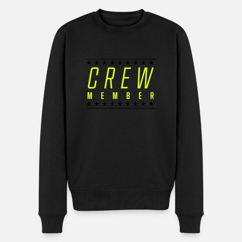crew member - Männer Premium Bio Pullover - Schwarz