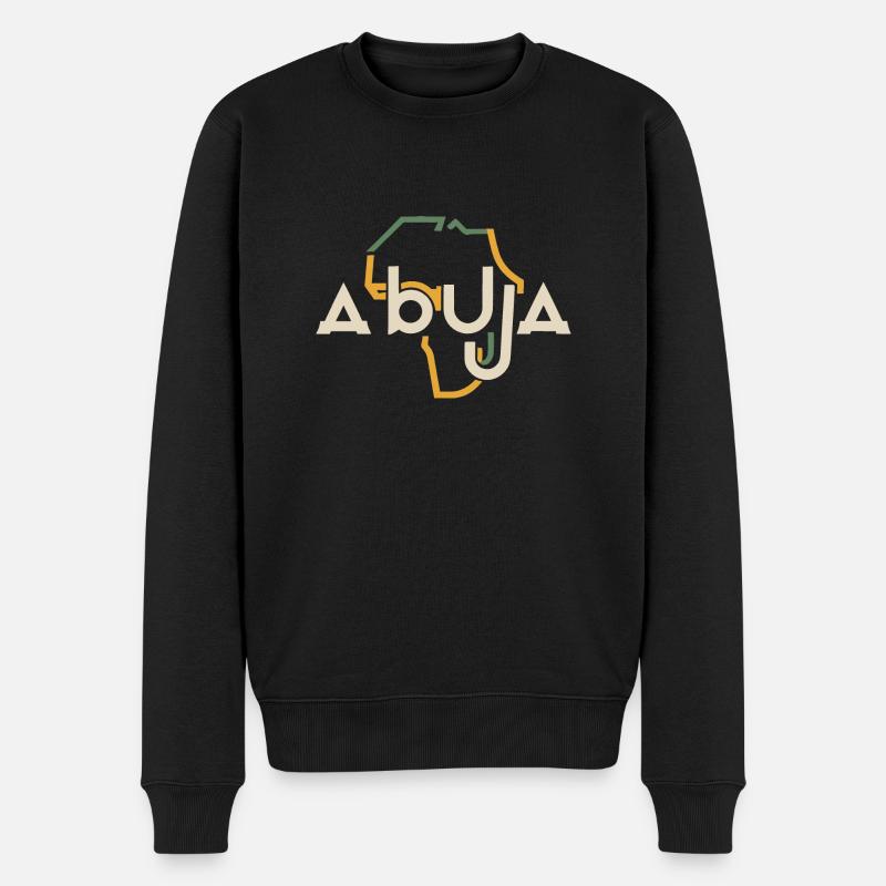 Abuja - Pull Premium bio Homme - noir