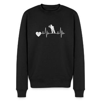 Dartpfeil Geschenk Dart Spruch Dartsport Spieler - Männer Premium Bio Pullover - Schwarz - Vorne - Nico (187cm)