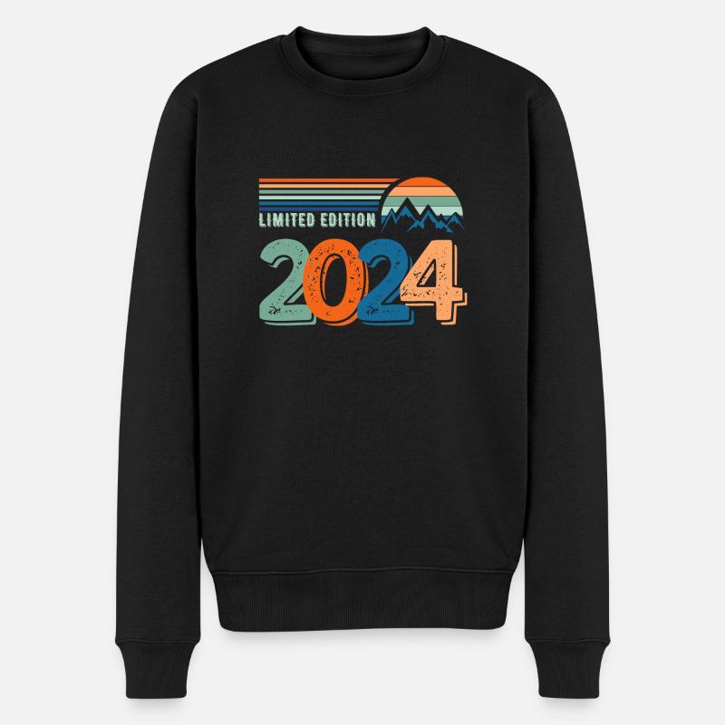 Limitierte Auflage 2024 - Männer Premium Bio Pullover - Schwarz