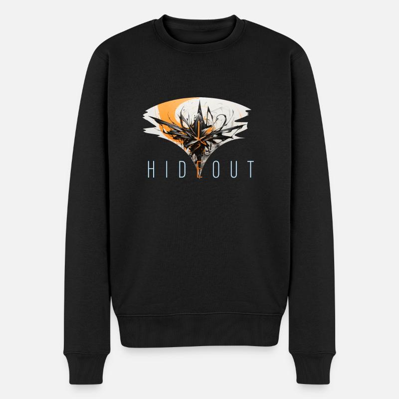 hideout - Männer Premium Bio Pullover - Schwarz