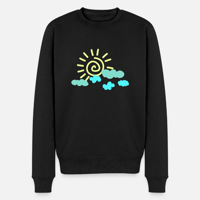 Soleil Ciel - Pull Premium bio Homme - noir