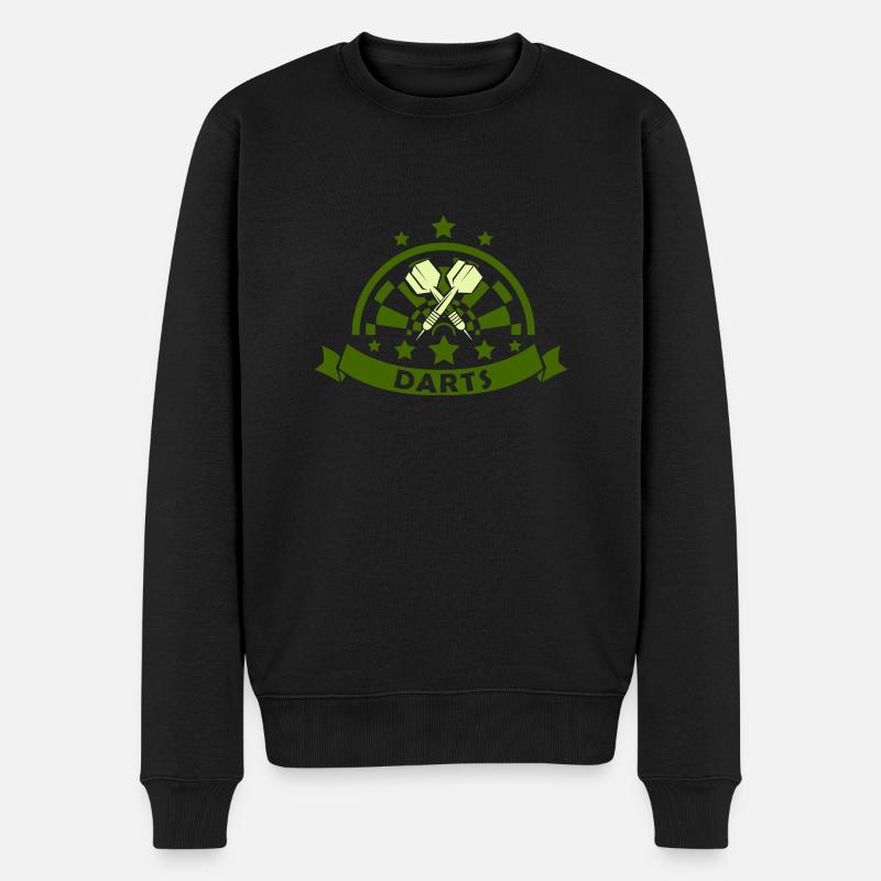 darts - Männer Premium Bio Pullover - Schwarz