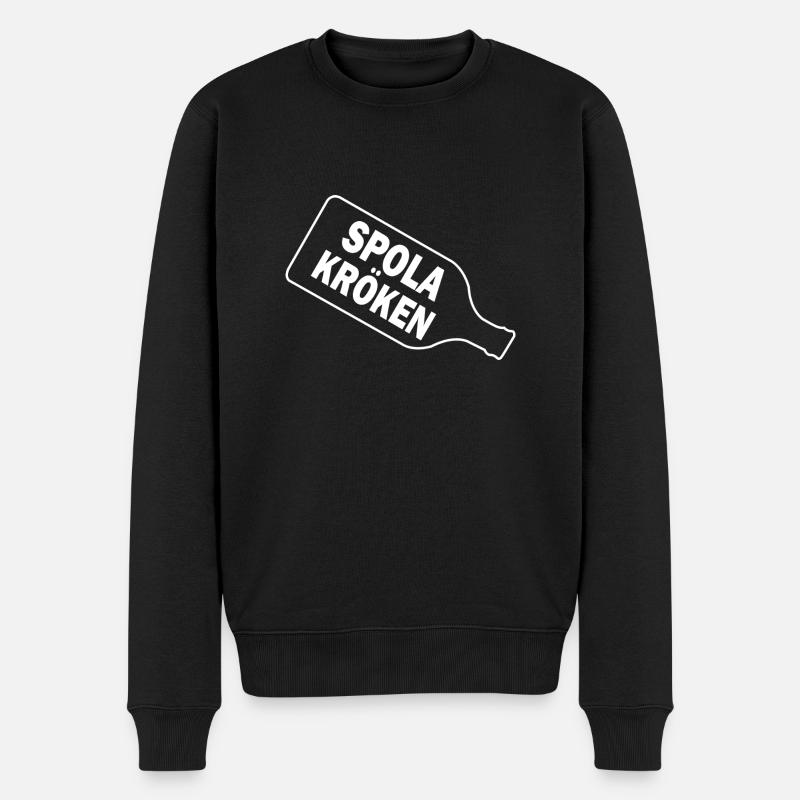 Bündigen Sie die Biegung - Männer Premium Bio Pullover - Schwarz