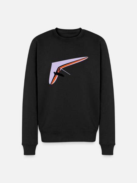 Hängegleiter - Männer Premium Bio Pullover - Schwarz