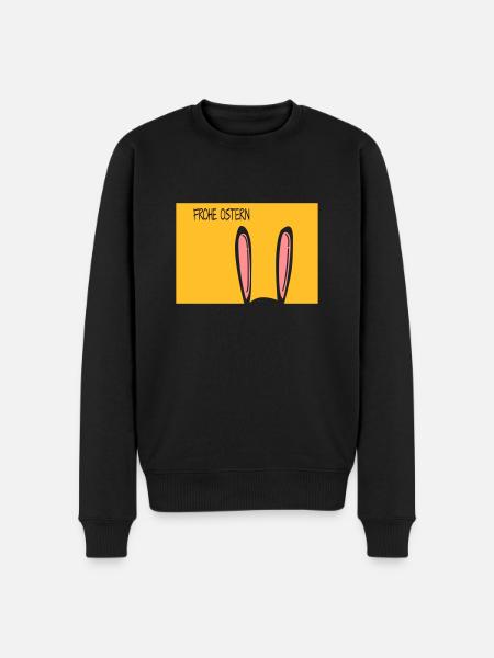 Frohe Ostern - Männer Premium Bio Pullover - Schwarz
