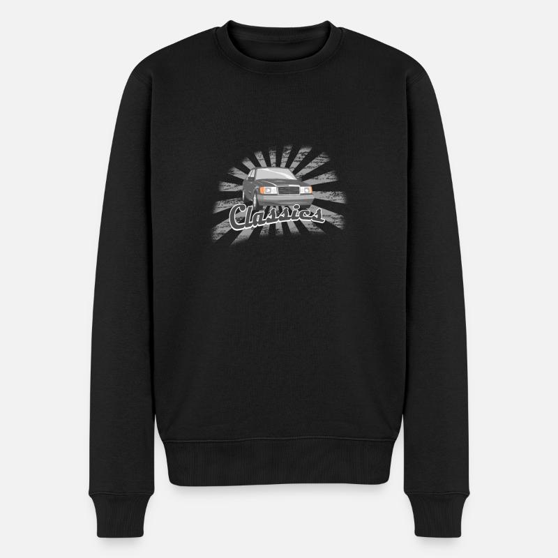 Classic Car - Männer Premium Bio Pullover - Schwarz