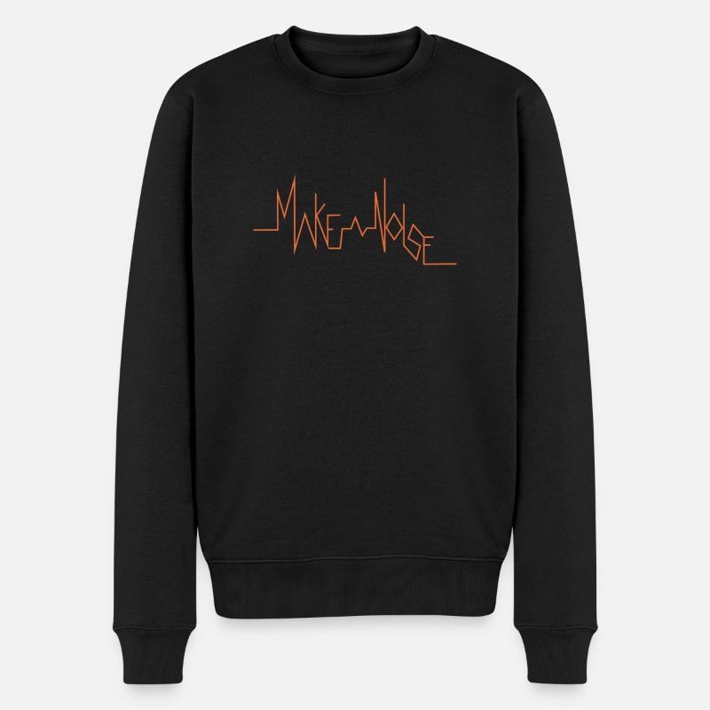 MAKE A NOISE - Pull Premium bio Homme - noir