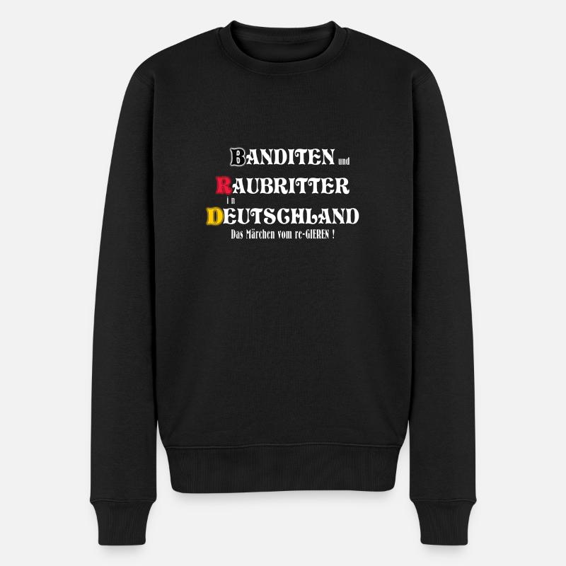 BRD Shirt - Männer Premium Bio Pullover - Schwarz
