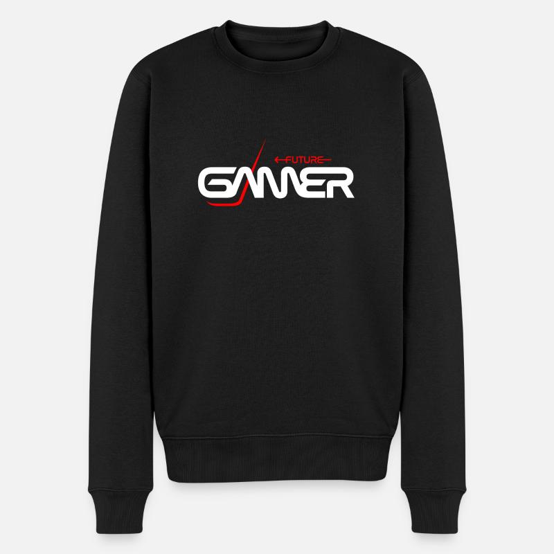 Gamer - Männer Premium Bio Pullover - Schwarz
