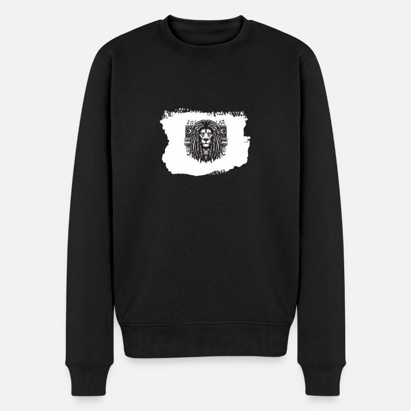 Reggae-Jam - Männer Premium Bio Pullover - Schwarz