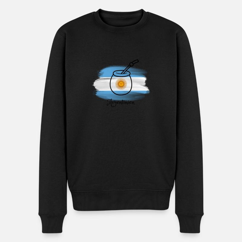 Ich liebe Argentinien - Weltmeister 2022 - Männer Premium Bio Pullover - Schwarz