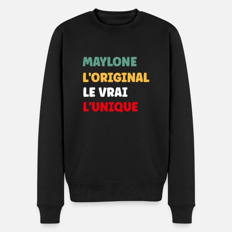 Maylone - Pull Premium bio Homme - noir