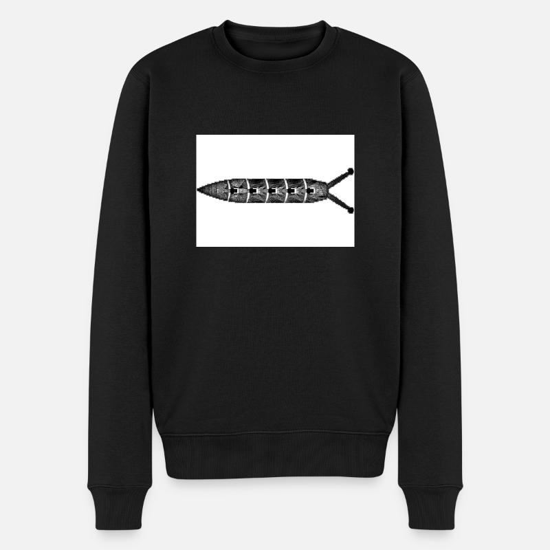 Kackschnecke - Männer Premium Bio Pullover - Schwarz