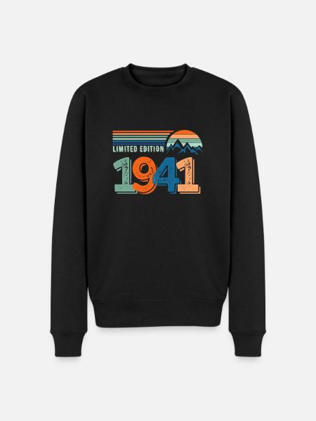 Limitierte Auflage 1941 - Männer Premium Bio Pullover - Schwarz