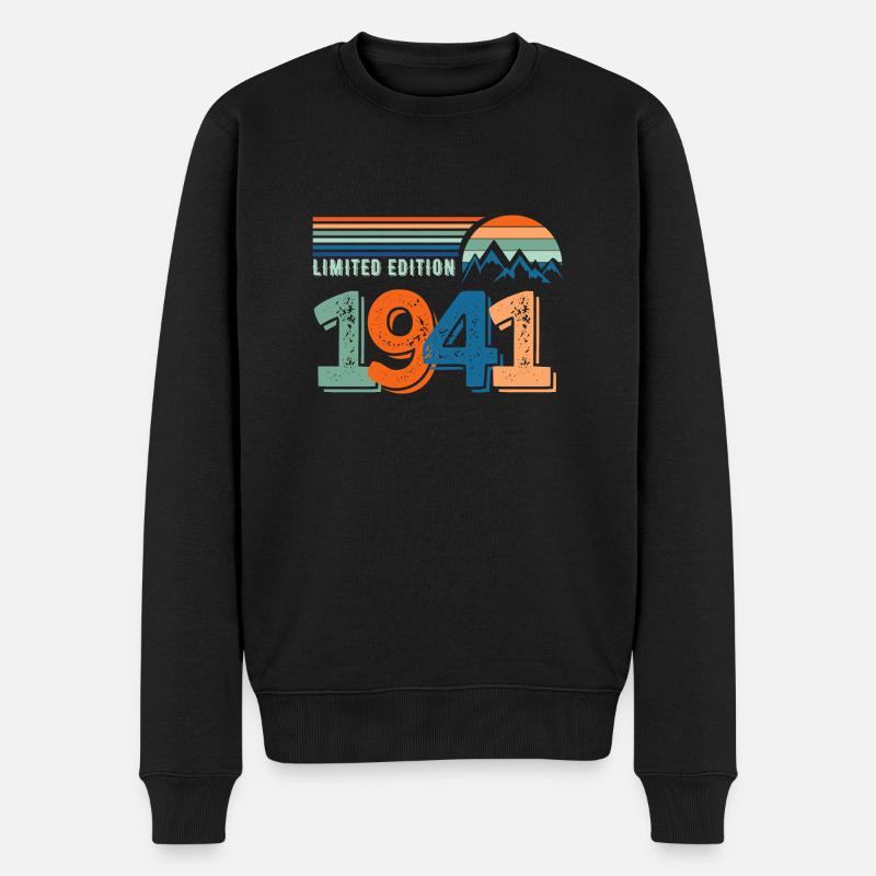 Limitierte Auflage 1941 - Männer Premium Bio Pullover - Schwarz