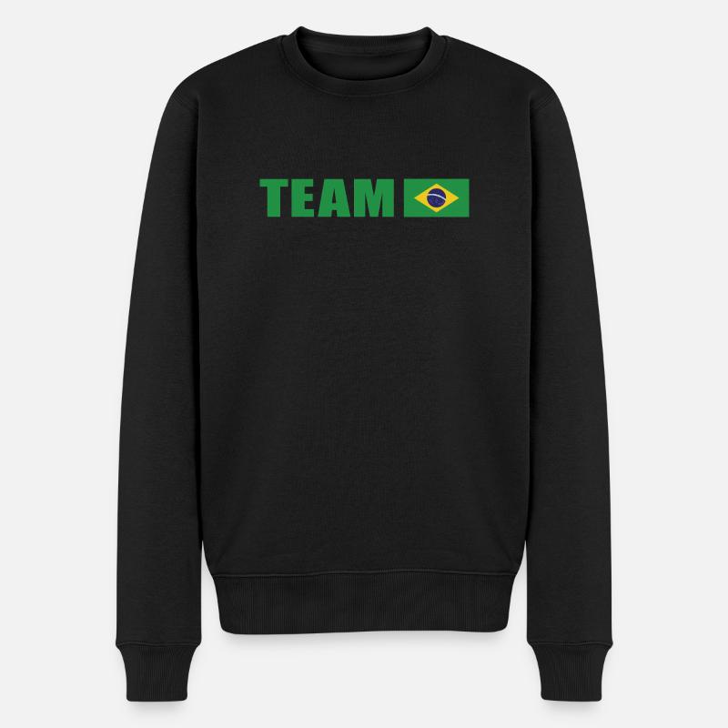 Équipe de soutien au Brésil - Pull Premium bio Homme - noir