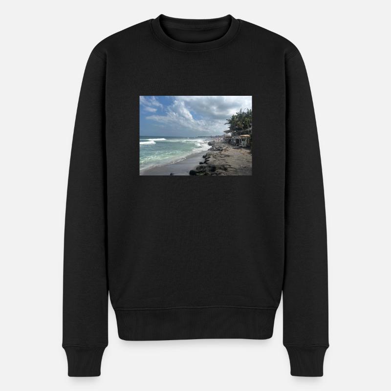 INDONET Bali Indonesien - Männer Premium Bio Pullover - Schwarz