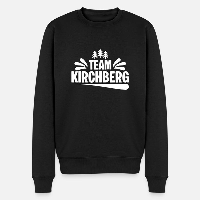 Team Kirchberg - Männer Premium Bio Pullover - Schwarz