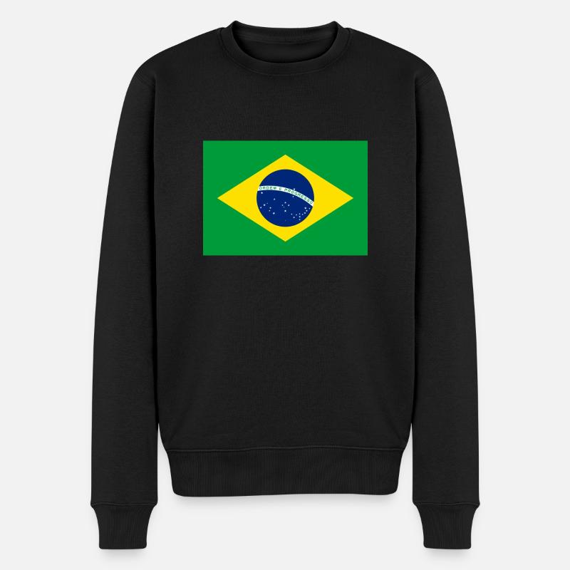 flag-brazil - Pull Premium bio Homme - noir