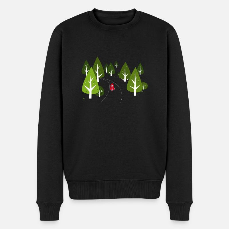 Rotkäppchen - Männer Premium Bio Pullover - Schwarz