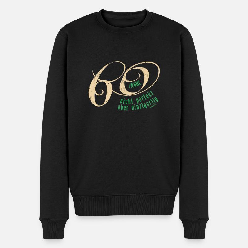 Geburtstag 60 Jahre - Männer Premium Bio Pullover - Schwarz