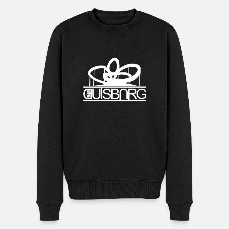 Duisburg - Männer Premium Bio Pullover - Schwarz