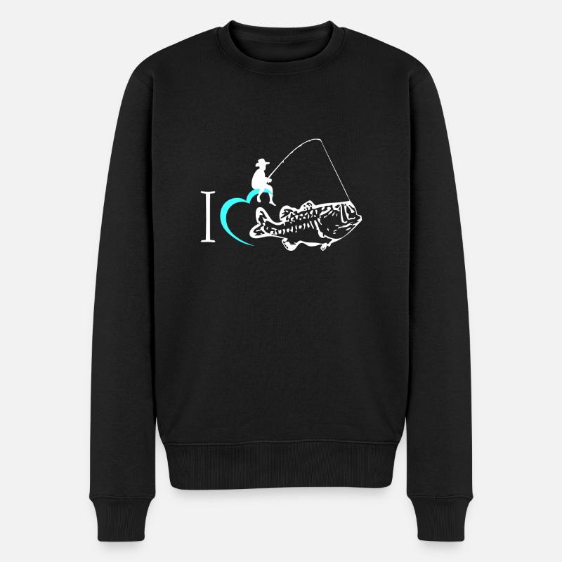 Pêche au poisson - Pull Premium bio Homme - noir