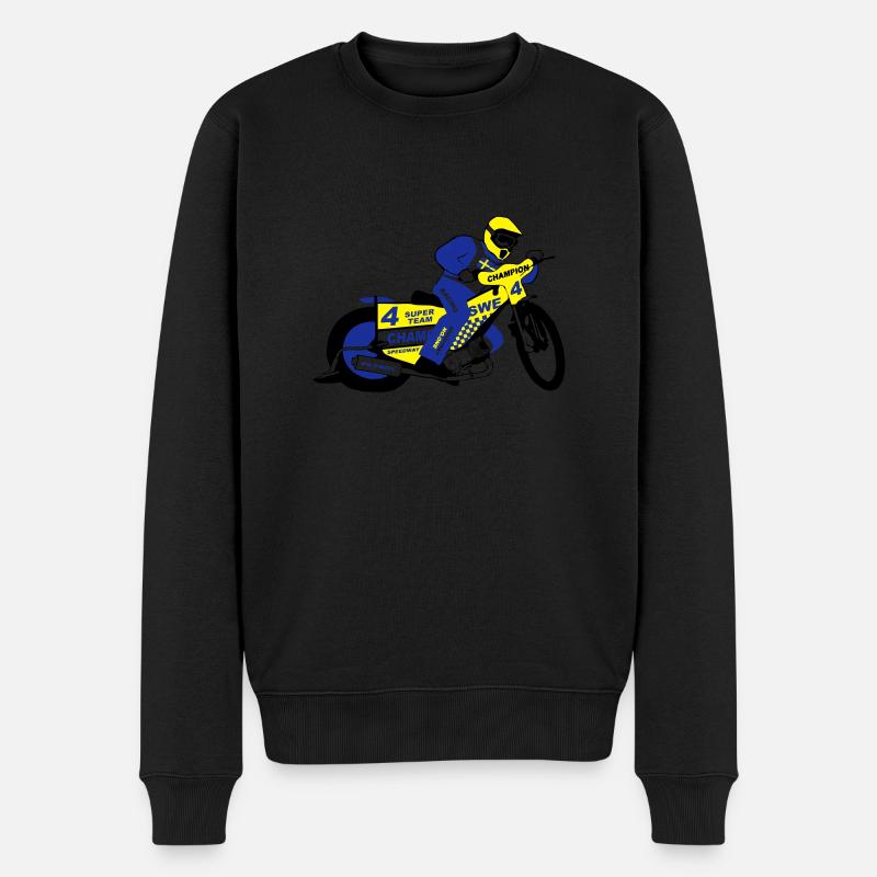 Speedway Team Sweden - Männer Premium Bio Pullover - Schwarz