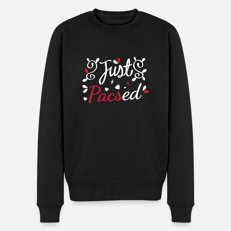 Just pacsed - Pull Premium bio Homme - noir