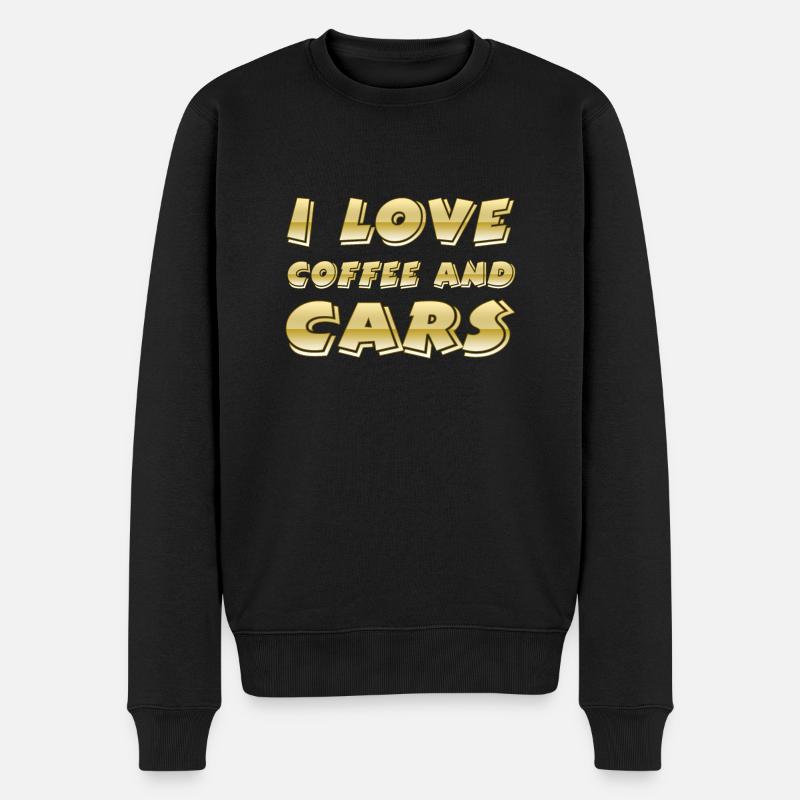 Café - Pull Premium bio Homme - noir