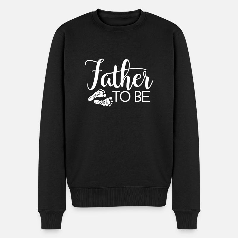 Cadeau papa futur papa - Pull Premium bio Homme - noir